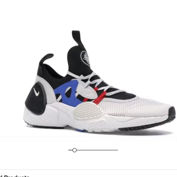 NIKE Huarache Edge Txt in Black Game Royal University Red Men's